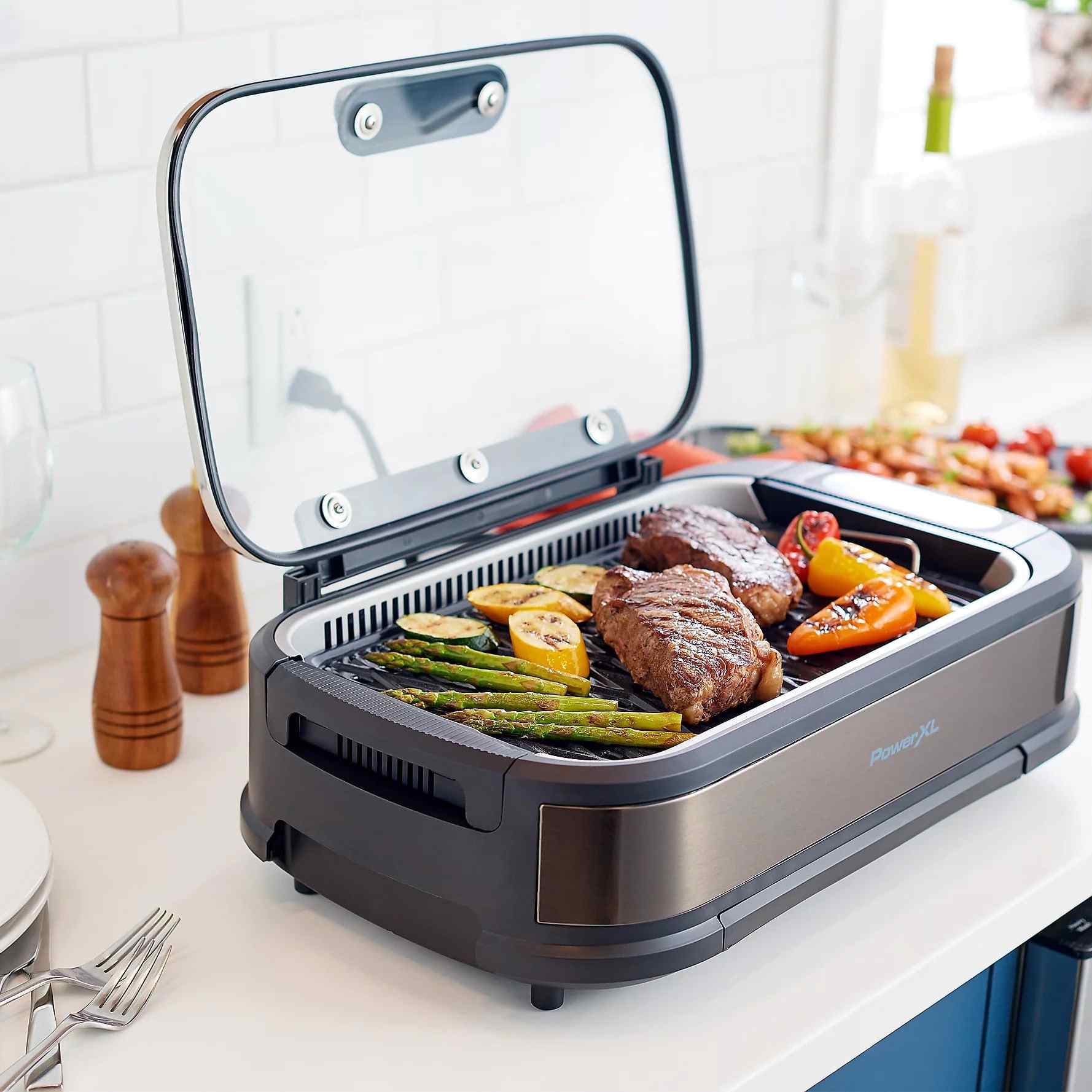 Powerxl 1500W Smokeless Grill Pro With Griddle Plate 86 - 5gvhsqg