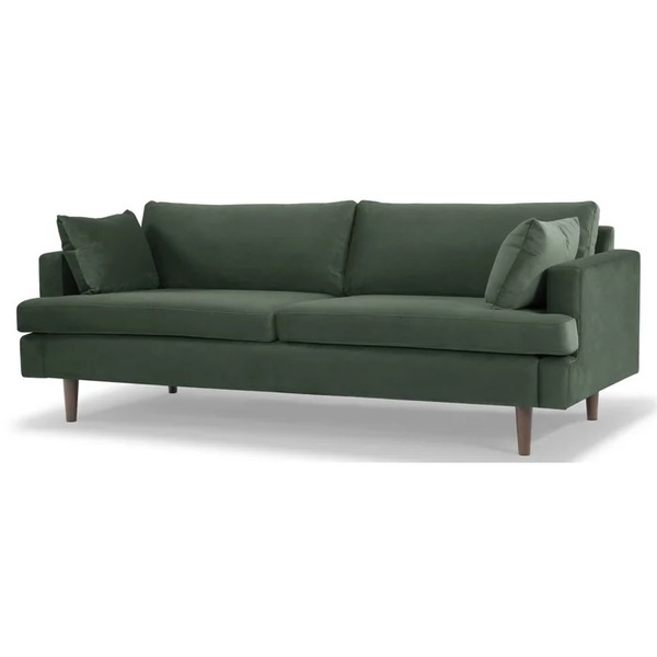 Laguna 83'' Velvet Square Arm Sofa