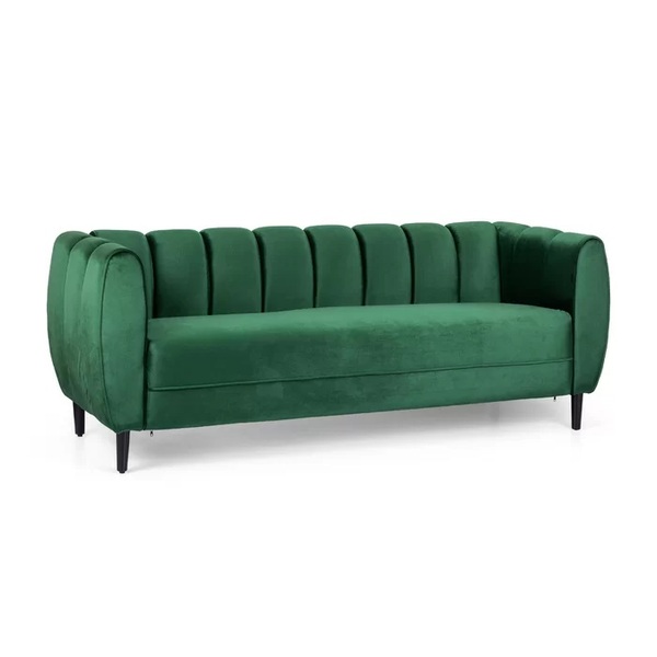 83.25'' Velvet Flared Arm Sofa