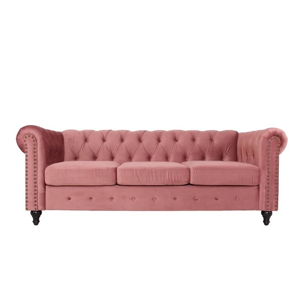 Strock 81'' Rolled Arm Chesterfield Sofa