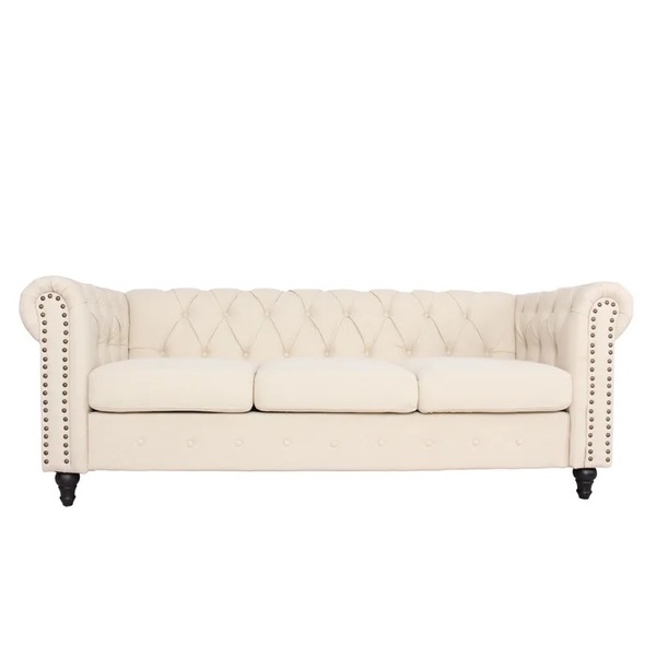 Strock 81'' Rolled Arm Chesterfield Sofa