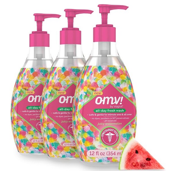 20 Best Feminine Washes 7 Vagisil OMV! All-Day Fresh Intimate Feminine Wash for Women, Gynecologist Tested, Juicy Watermelon Scent, 12 Oz, Pack of 3