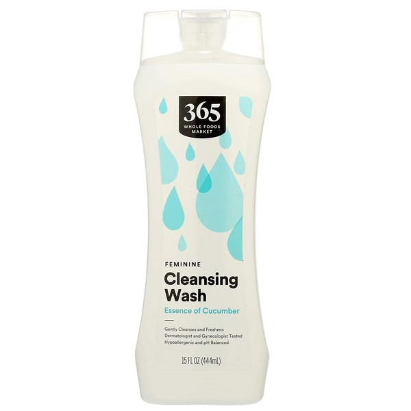 365 by Whole Foods Market, Feminine Cleansing Wash, Essences of Cucumber, 15 Fl Oz
