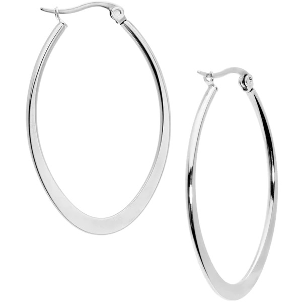 Body Candy 40mm Stainless Steel Oval Hoop Earrings Review