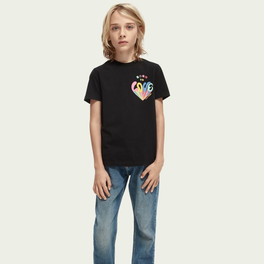 Scotch and Soda BORN TO LOVE unisex organic cotton graphic T-shirt Review