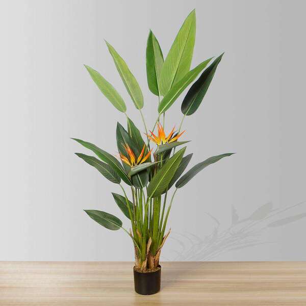 Luza Artificial Bird of Paradise Potted Plant by Artiplanto