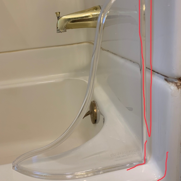 Prevent Water From Splashing Out Of The Bath Or Shower Magic Splash Guard Whi 