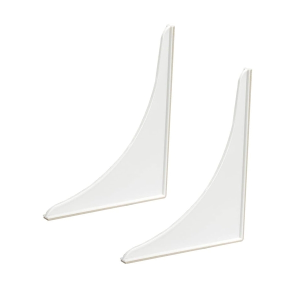 EZ-FLO 15261, White Bathroom Shower Splash Guard, 2 Pack, 4.1 x 8.4 x 9.9