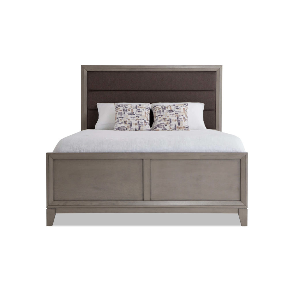 Bob's Furniture Tremont California King Gray Upholstered Bed Review