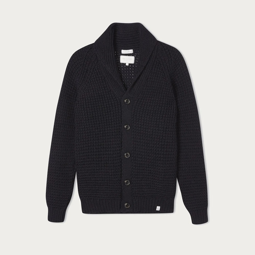 Bombinate Peregrine Navy Waffle Shawl Cardigan Review