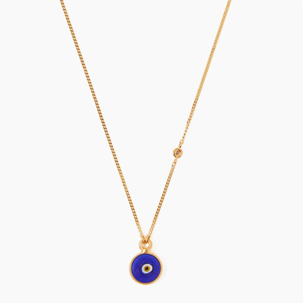 Chan Luu Blue Evil Eye Necklace With Champagne Diamond Review