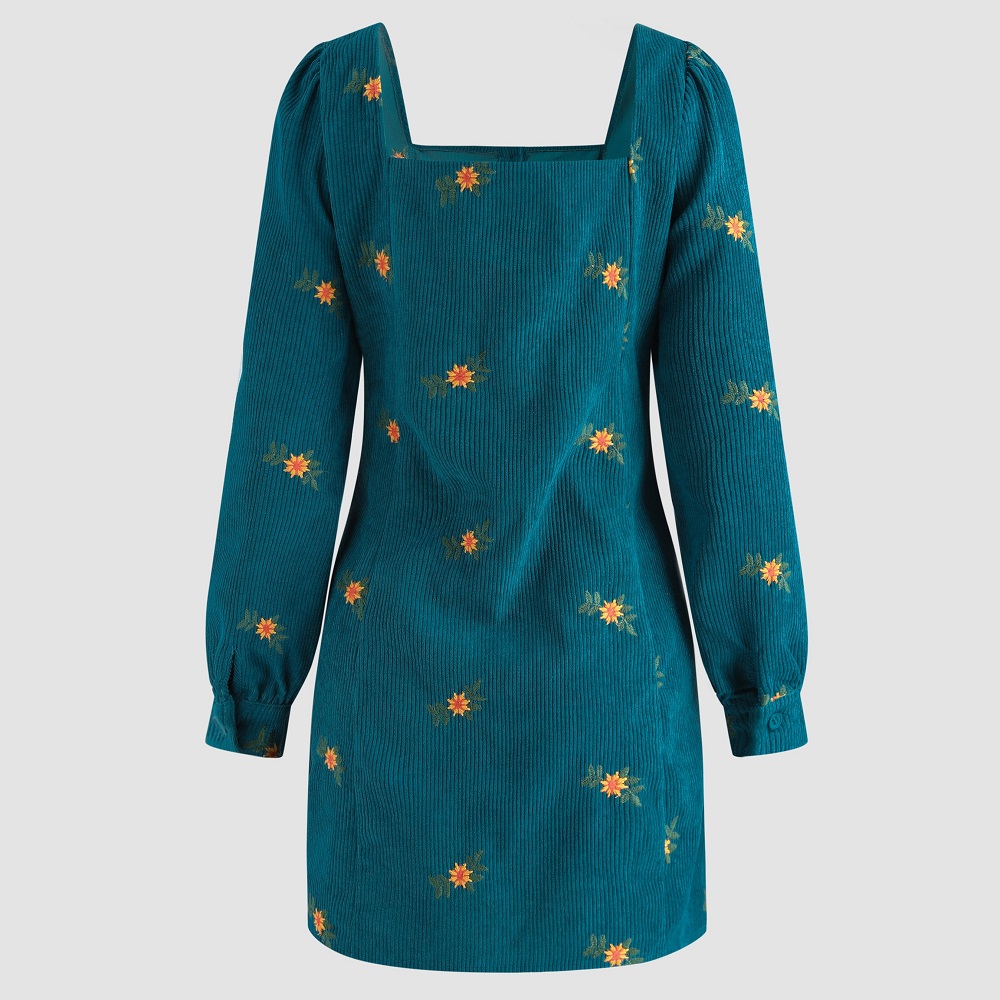 Cider Review 4 Cider Floral Print Corduroy Mini Dress Review
