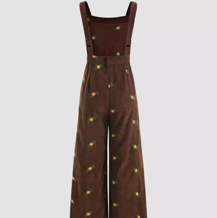 Cider Review 6 Cider Ditsy Floral Corduroy Jumpsuit Review
