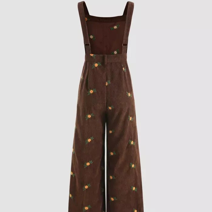 Cider Ditsy Floral Corduroy Jumpsuit Review