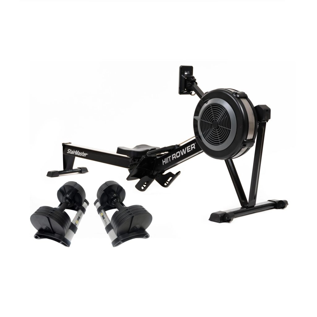 Core Home Fitness Adjustable Dumbbells & Stairmaster Hiit Rower Combo Pack Review 