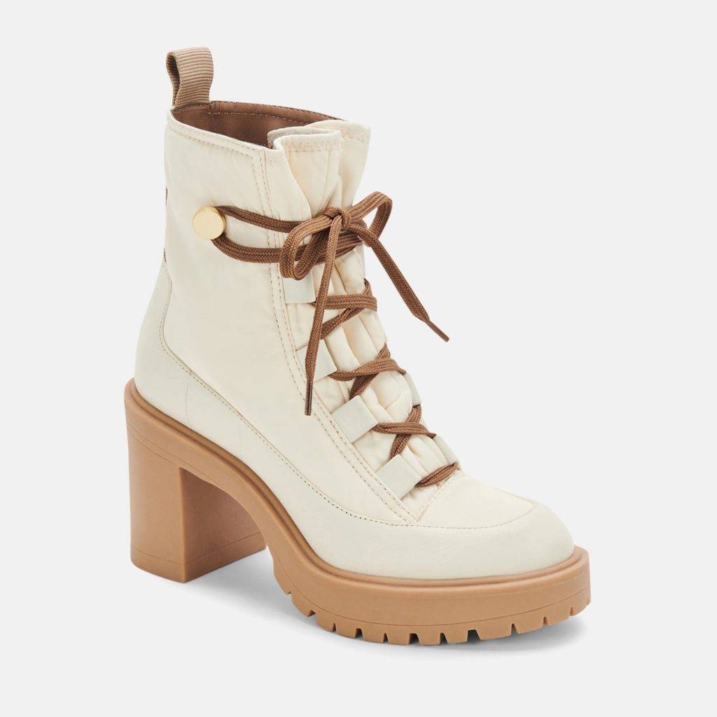 Dolce Vita Celida Boots In Off White Nylon Review