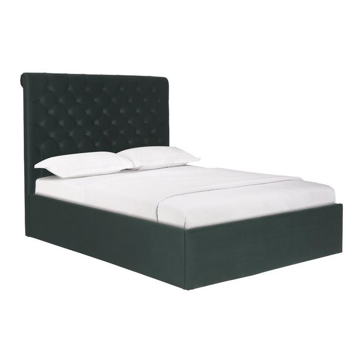 Dwell Furniture Lussa Velvet Ottoman Kingsize Bed Review