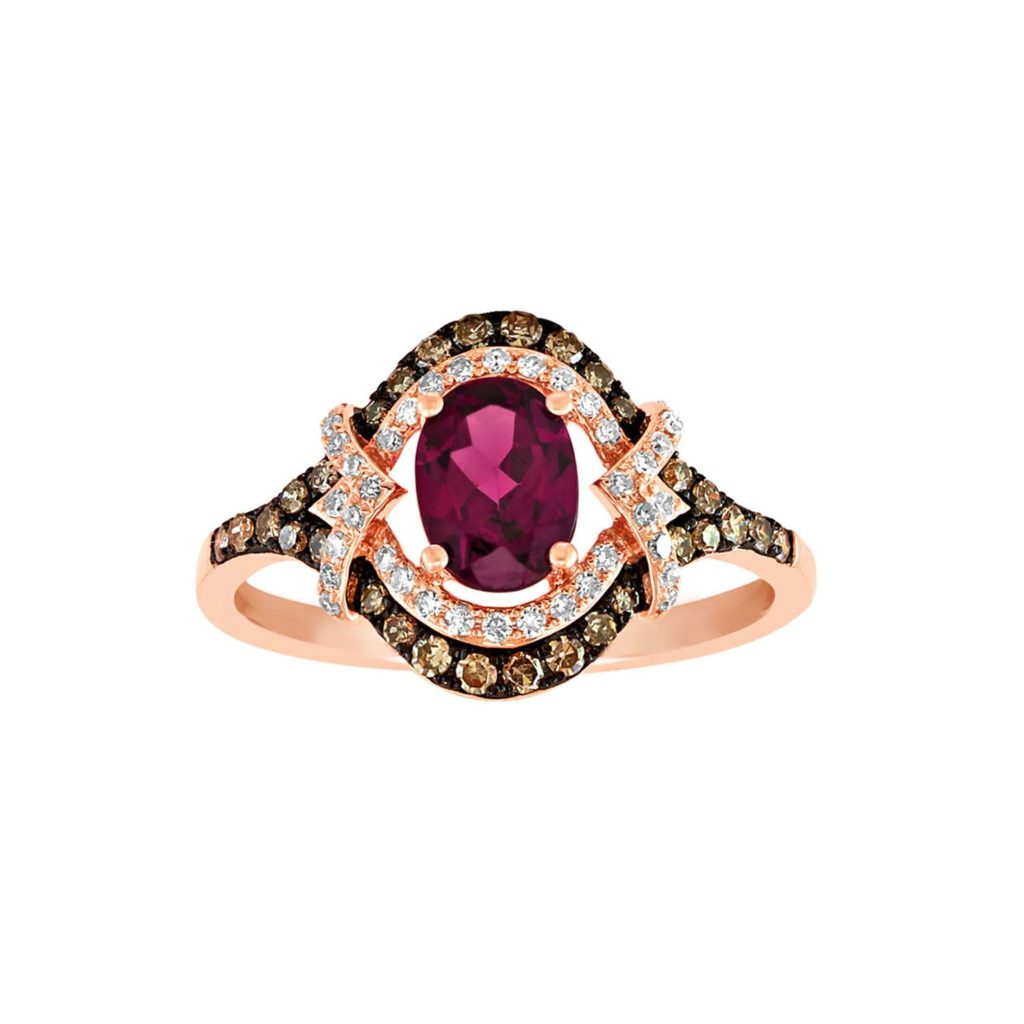 Fred Meyer Jewelers EFFY Rhodolite Garnet & Diamond Ring Review