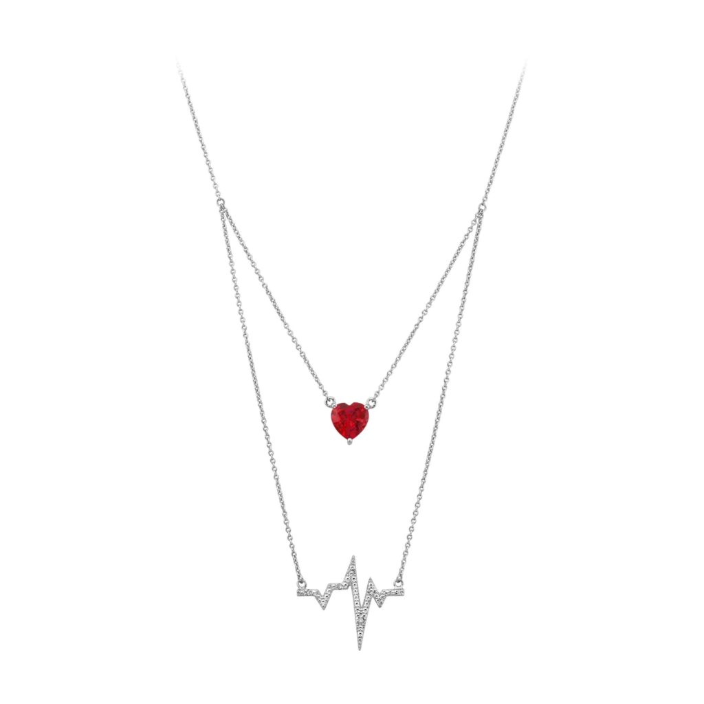 Fred Meyer Jewelers Created Ruby Heartbeat 18" Necklace Review