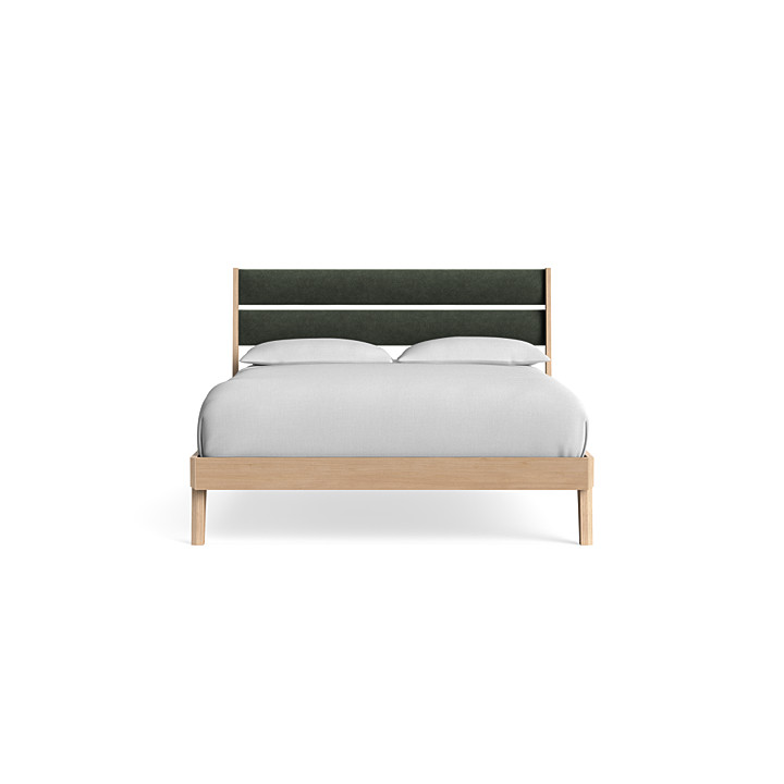 Inside Weather Queen Savoy Upholstered Bed Frame in Moss Review
