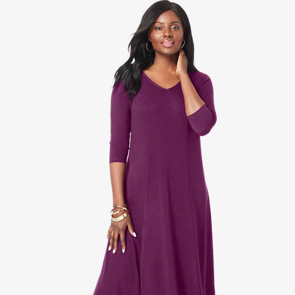 Jessica London Double-V Maxi Dress Review