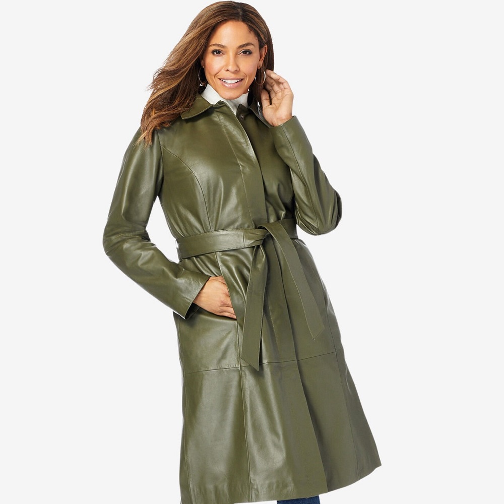 Jessica London Leather Trench Coat Review
