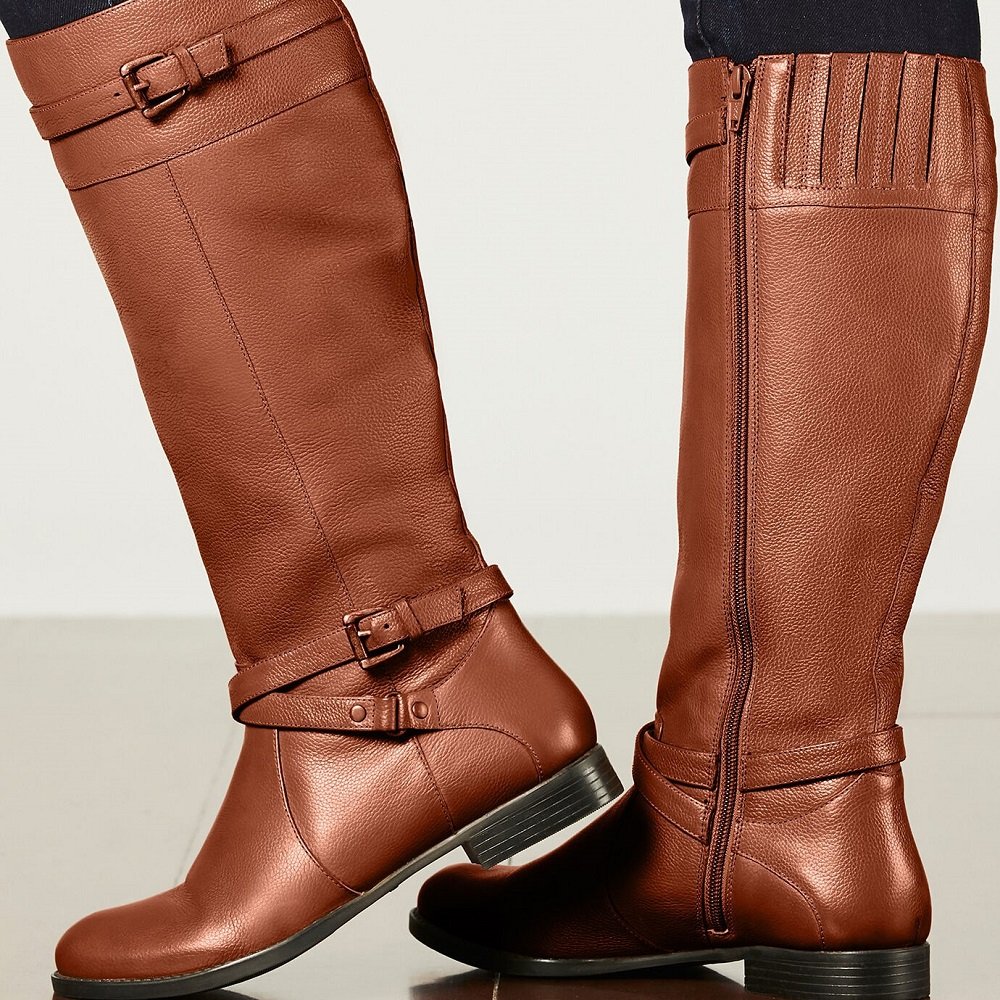 Jessica London The Janis Wide Calf Leather Boot Review