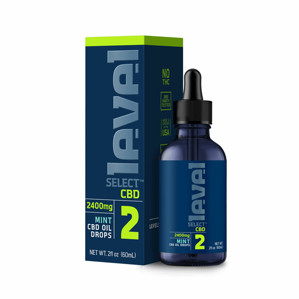 Level Select CBD Oil Drops 2400mg 60ml Level 2 Mint Flavored Review