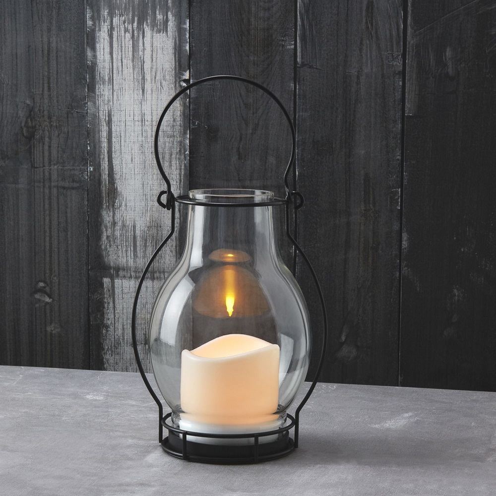 Lights.com Meri Glass Lantern with Solar Candle Review