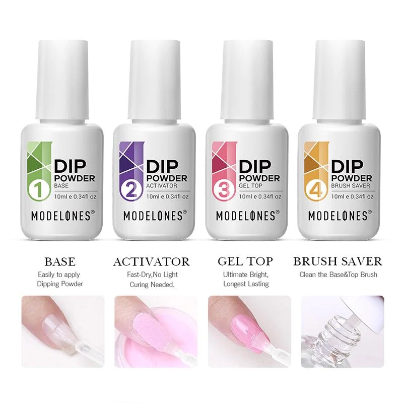 Modelones 4Pcs Dip Powder Gel Set Review