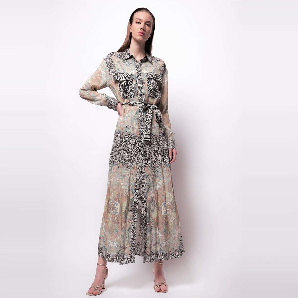 PINKO Foulard Floral Shirt Dress Review