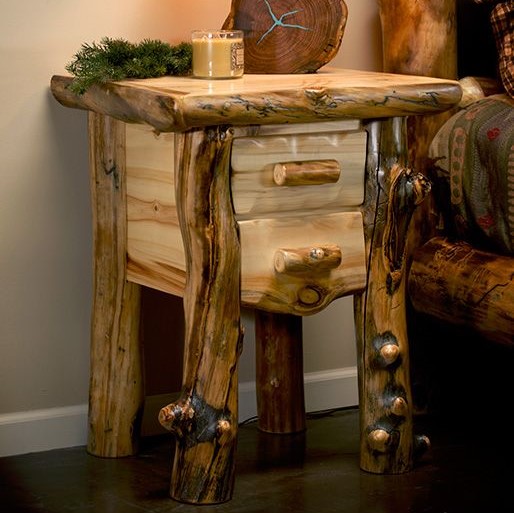 Rustic Log Furniture Aspen Lodge Nightstand Review
