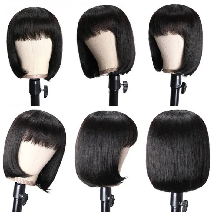 UNice Short Black Wig for Women with Bangs Review
