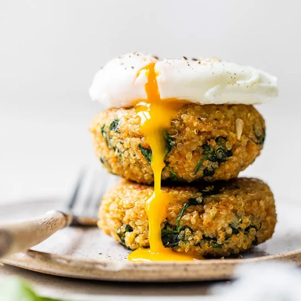 Spinach and quinoa patties
