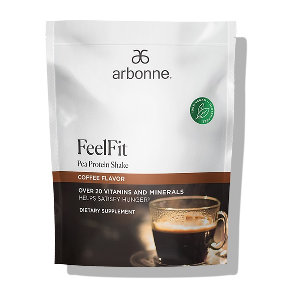Arbonne FeelFit Pea Protein Shake Coffee Flavor Review