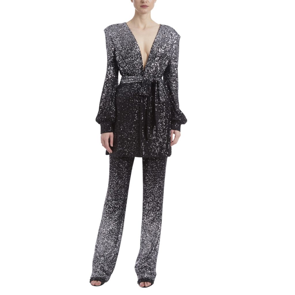 Badgley Mischka Metallic Ombré Sequin Tunic Jacket Review