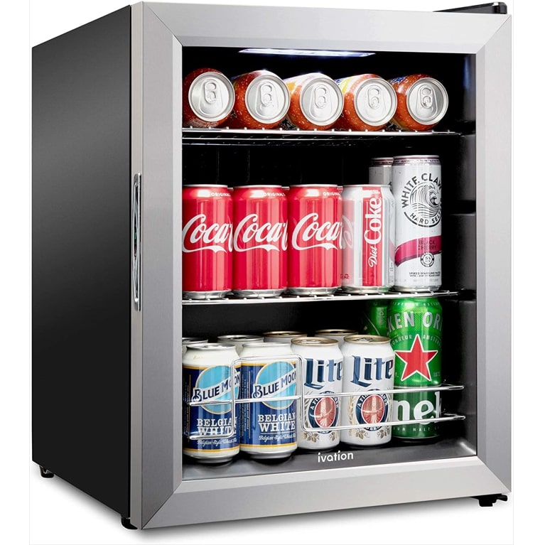 Pepper 50 Can Beverage Cooler 1.8 cu ft Maroon CURTIS MIS169DRP DR Glass Door 
