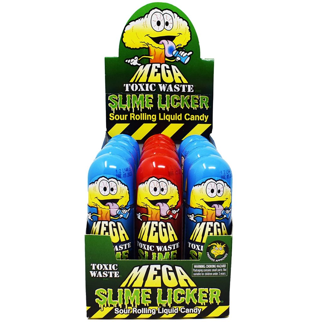 Toxic Waste MEGA Slime Lickers 3 oz Jumbo Size | Tik-Tok Inspired | 8 Blue Razz & 4 Strawberry | Pack of 12
