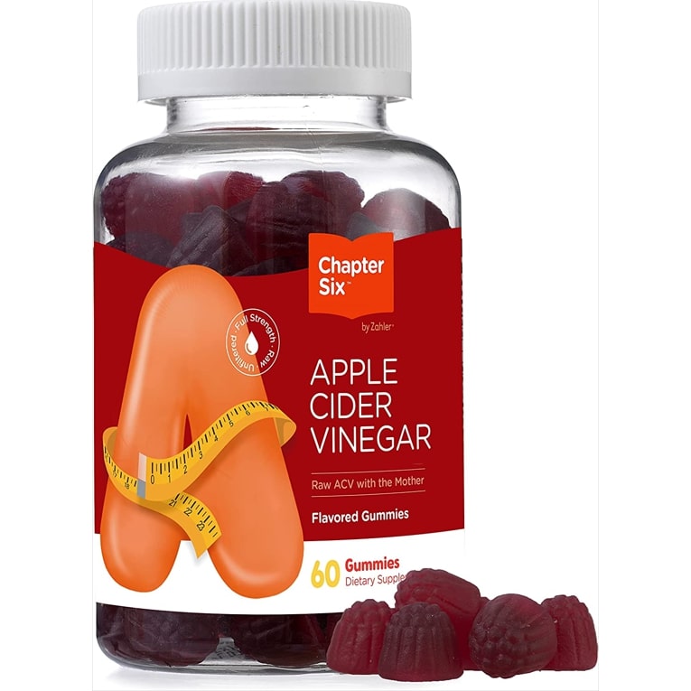 Chapter Six Apple Cider Vinegar Gummies, Detox Support and Cleanse, Metabolism and Energy Supplement, Kosher, 60 Gummies