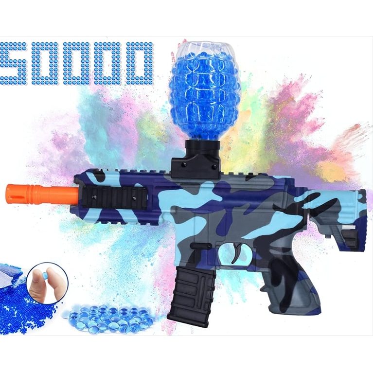 Splatter Ball, Gel Blaster with 50000 Water Beads, Splat r Ball Toy for Outdoor Activities Shooting Team Game Gifts for Teens, Boys and Girls Ages 12+