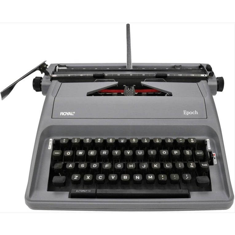 Royal Epoch Classic Portable Manual Typewriter - Gray (ROY79103Y)