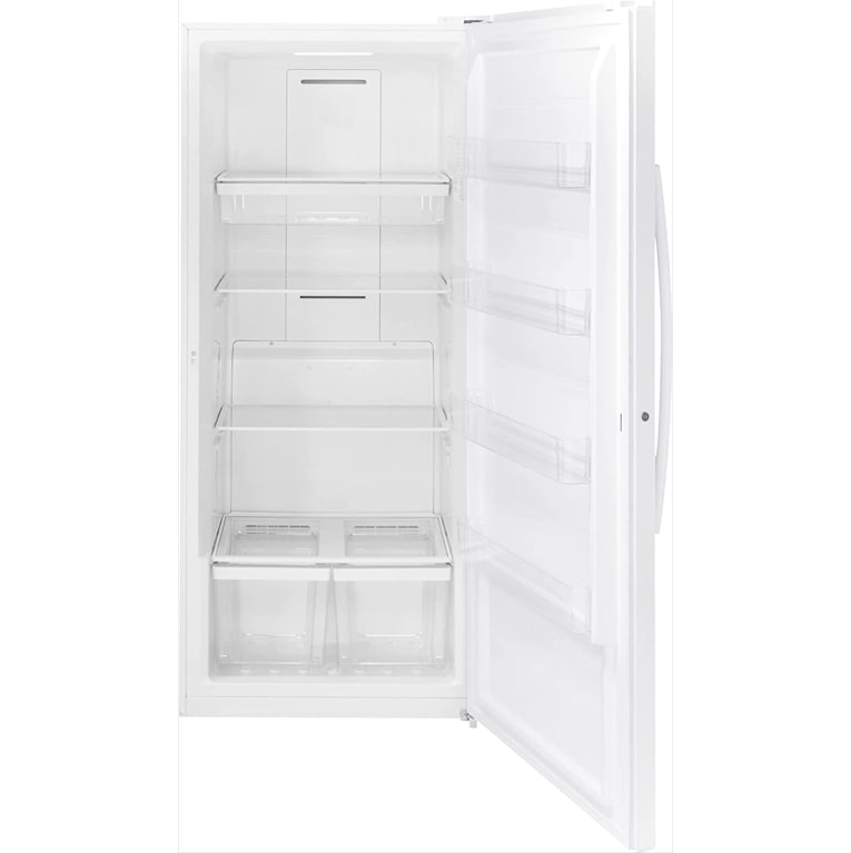 GE - 21.3 Cu. Ft. Frost-Free Upright Freezer - White FUF21DLRWW