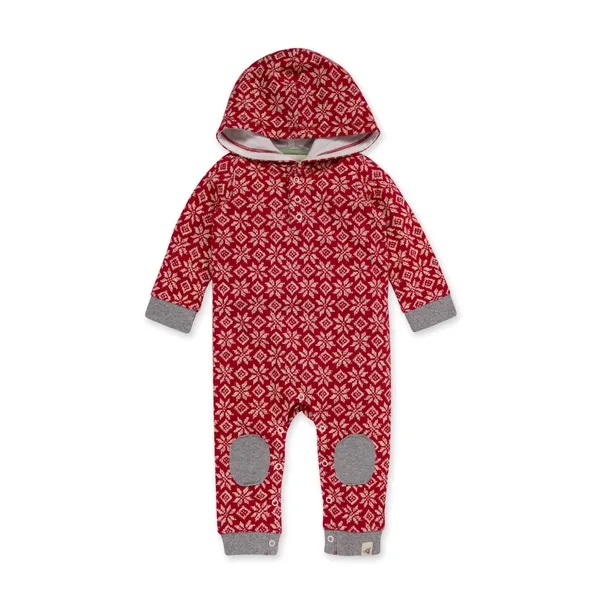 Burt's Bees Baby French Terry Twas the Night Fair Isle Organic Baby Hooded Jumpsuit Review