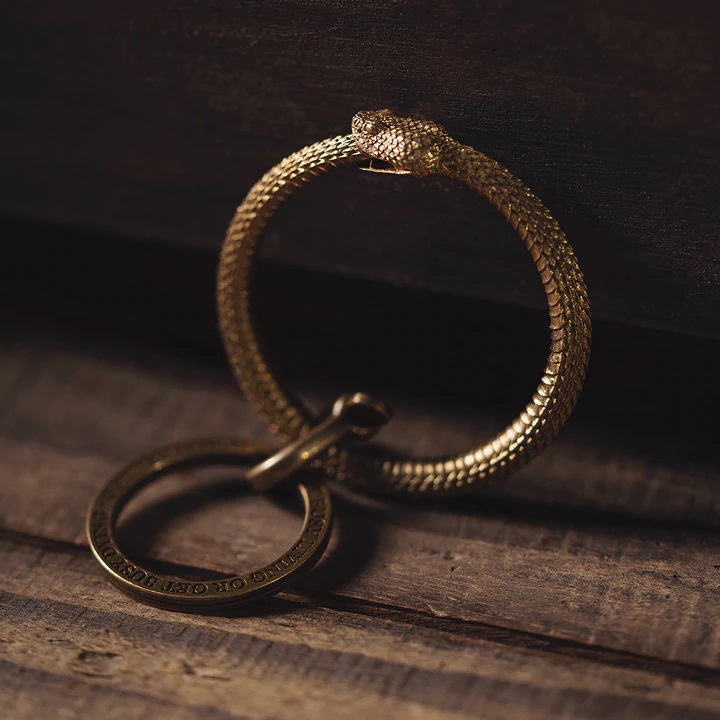 Coppertist.Wu Ouroboros Keychain Brass Review 