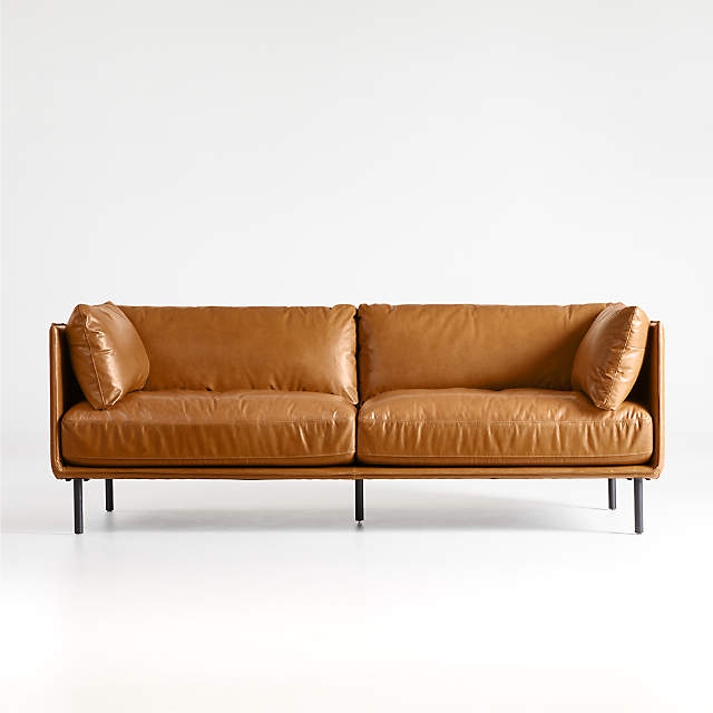 Crate and Barrel Wells Leather Sofa Review