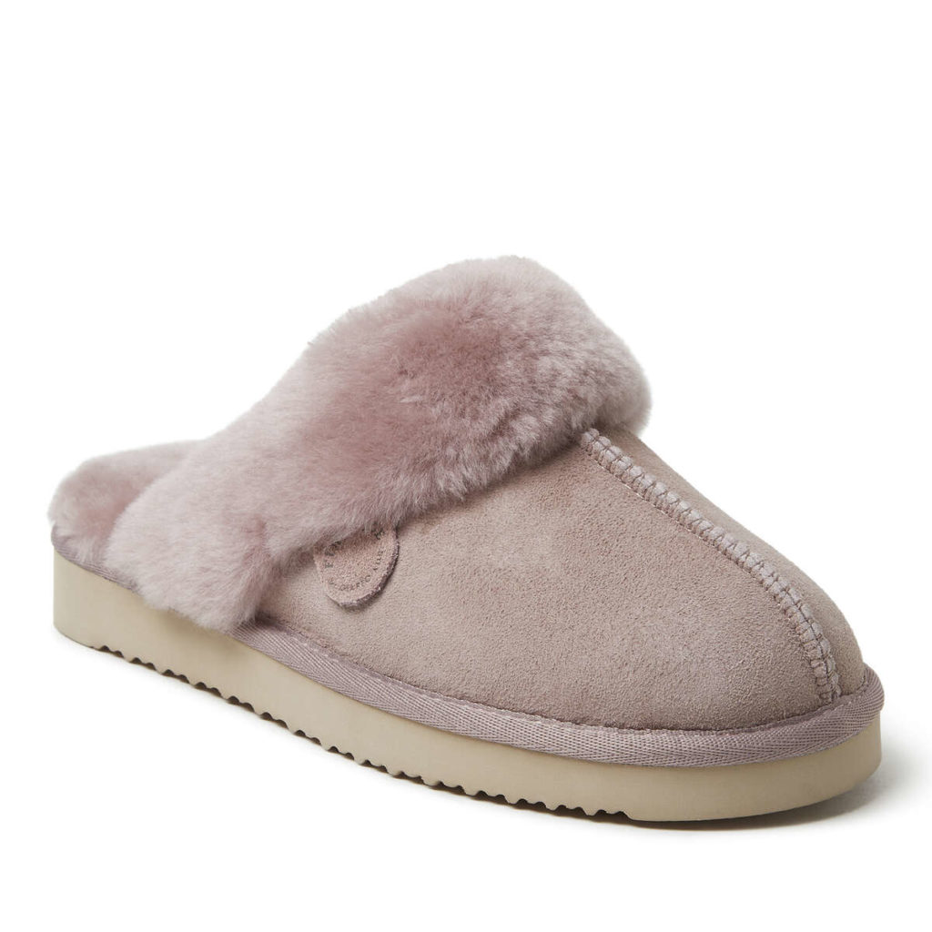 DearFoams Women's Sydney Water Resistant Genuine Shearling Scuff Slipper Review