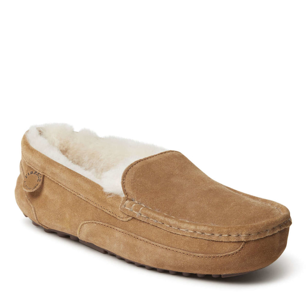 DearFoams Men's Melbourne Genuine Shearling Moccasin Slipper Review 