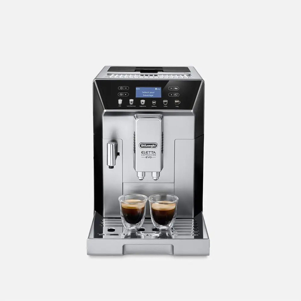 Linen Chest Delonghi Eletta Evo Espresso and Cappuccino Machine in Black Review