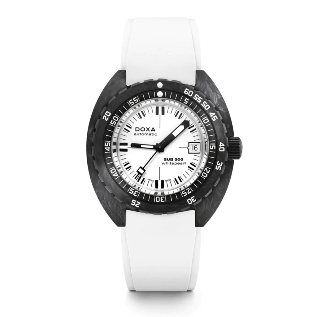 Mayors Doxa Sub 300 Whitepearl Carbon 42.5mm Mens Watch Review