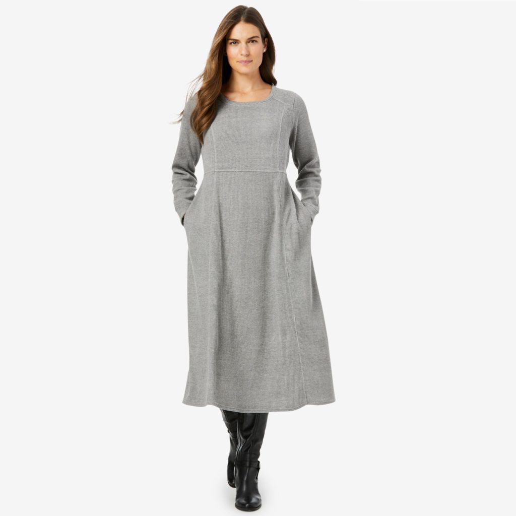 OneStopPlus Thermal Knit A-Line Dress Review